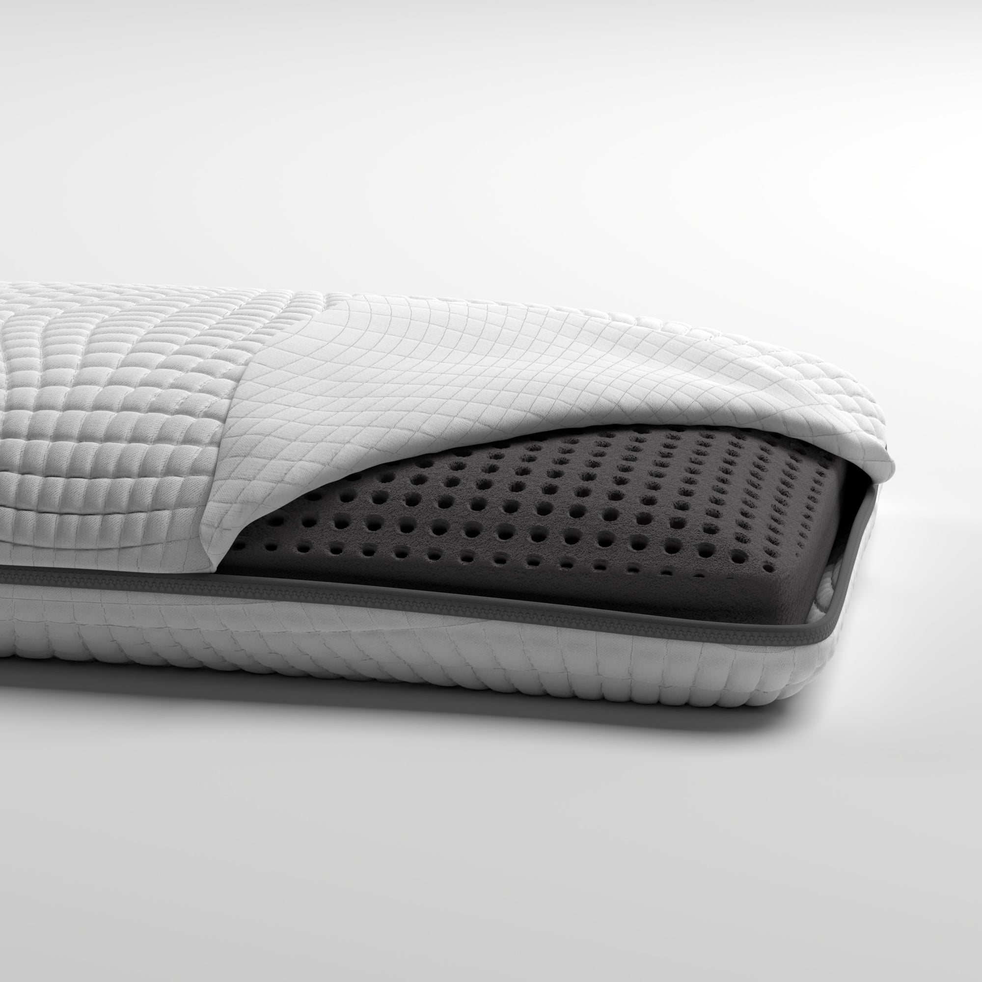 Ventilated foam outlet pillow