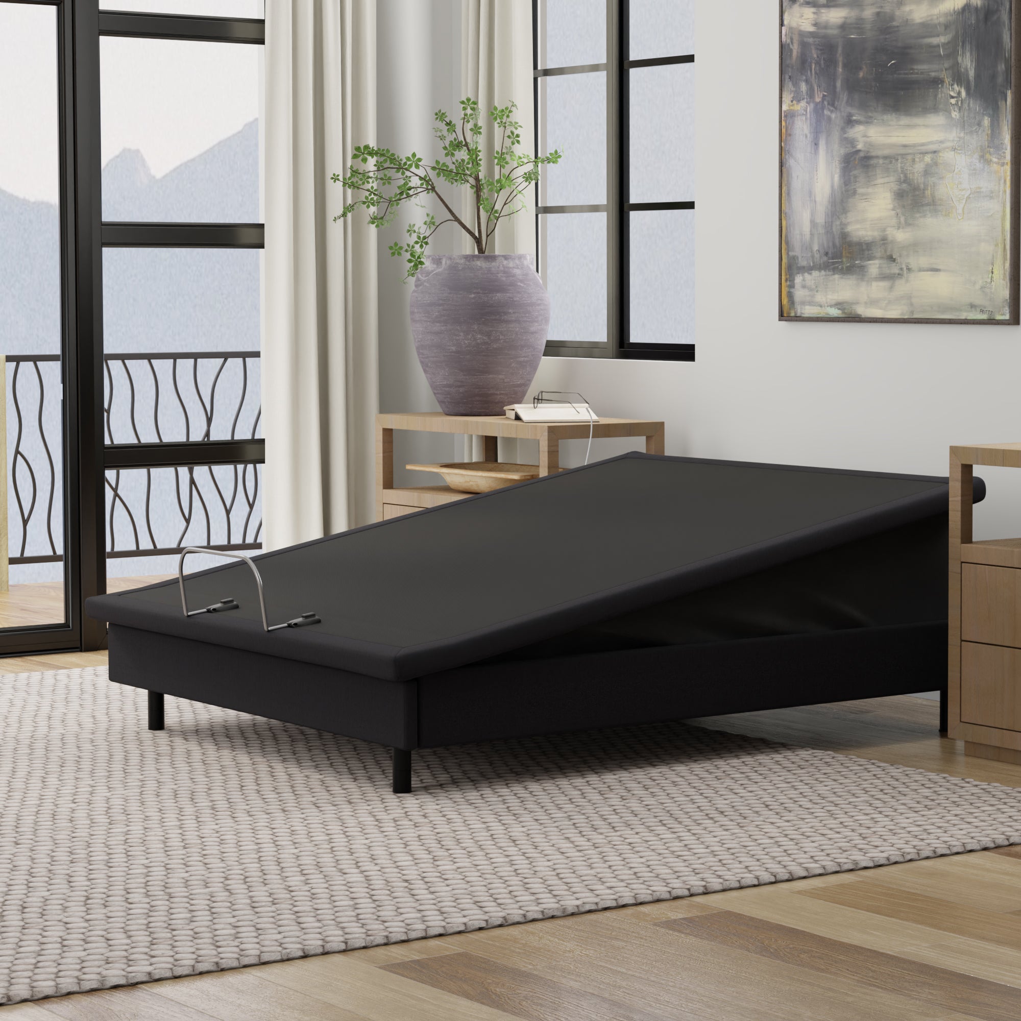 Blissful Nights e8 Hi-Low Lift & Tilt Adjustable Bed Frame - Voice Command, Massage, Lights, USB Ports  & More