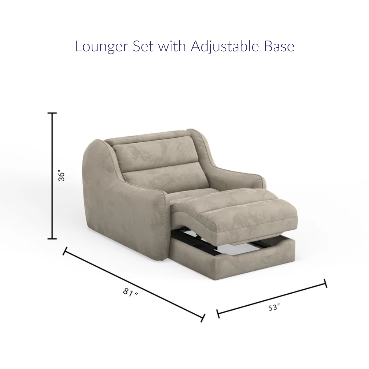 Enfinity Lounger™ Collection - Adjustable Bed Frame Lounger & Mattress