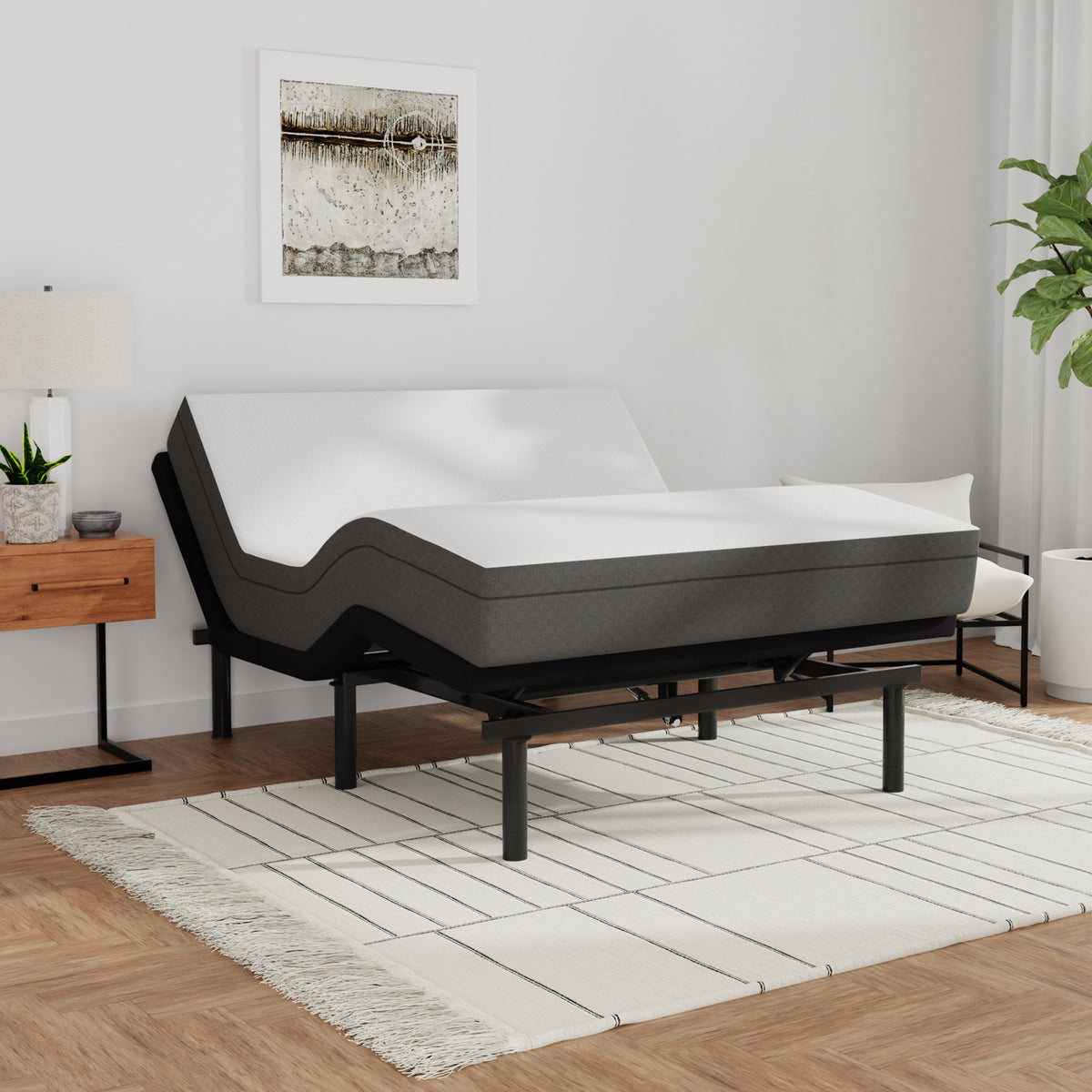 Blissful Nights Sleep System: 10” Cool Gel Memory Foam Mattress, Mediu